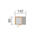 Vorschaubild Weka 14 mm Garten- und Terrassenschrank 351 A/357 A mit Schleppdach