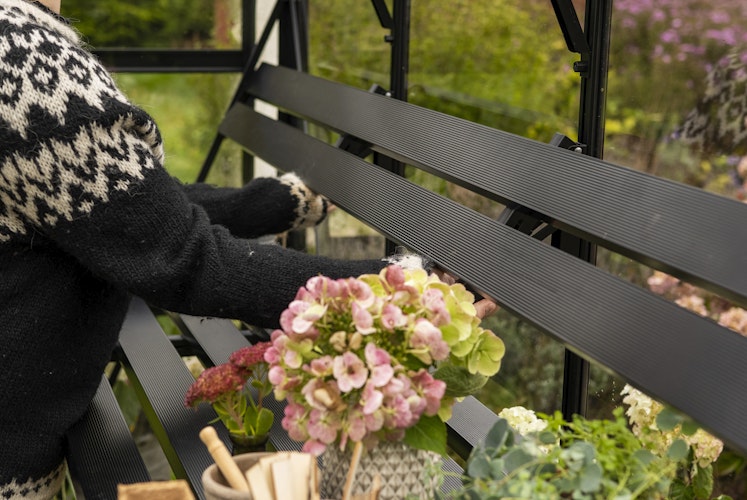 Juliana klappbares Lamellenregal für Gewächshaus Icon 8 - 8,1 m² / 9,7 m² / 11,2 m²