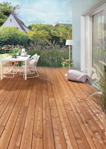 OSMO Terrassendiele Thermo-Fichte - geriffelt 