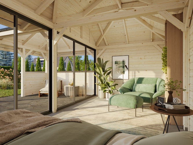 Palmako Pavillon Bianca 24,9 m² Set 222 Slide