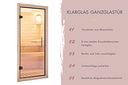 Vorschaubild Karibu Design Saunahaus Monterey mit Douglasie-Lamellenprofil - 73 mm