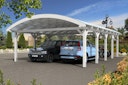 Vorschaubild Skan Holz Franken - Bogendach Doppelcarport aus Leimholz Breite 635 cm