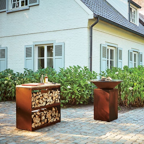OFYR Holzregal Wood Storage Corten Dressoir