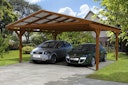 Vorschaubild Skan Holz Westerwald Design Doppelcarport aus Leimholz Breite 570 cm