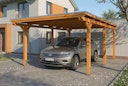 Vorschaubild Skan Holz Emsland - Flachdach Carport aus Leimholz Breite 402 cm