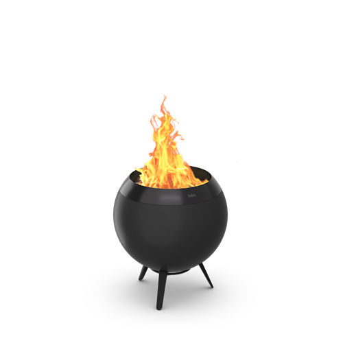 höfats MOON 45 All Black Plancha-Grillset mit niedrigem Fuß