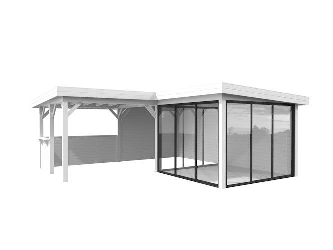 Palmako Carport/Pavillon Connect Lenna 24,9 m² Set 410 Slide