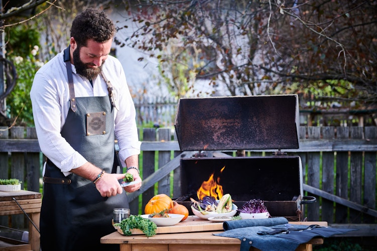 DICK Lederschürze schwarz
