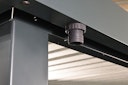 Vorschaubild Wolff Finnhaus Premium Metall Gartenhaus Thorin 6030 Anthrazit inkl. 300 cm Anbaudach