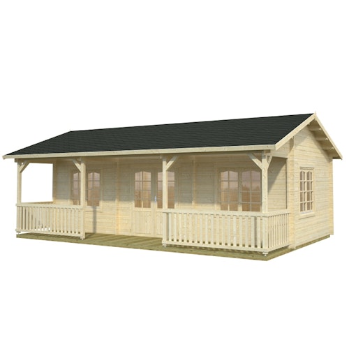 Palmako Ferienhaus Sandra 25,6 + 11,1 m² - 44 mm