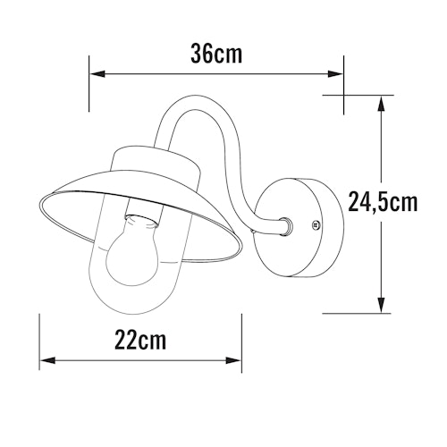 Konstsmide Mini Wandleuchte Vega, versch. Farben