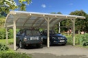 Vorschaubild Skan Holz Schwaben - Bogendach Doppelcarport aus Leimholz Breite 648cm