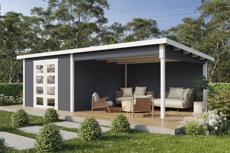 Wolff Finnhaus Gartenhaus Ole 7133 - 28 mm