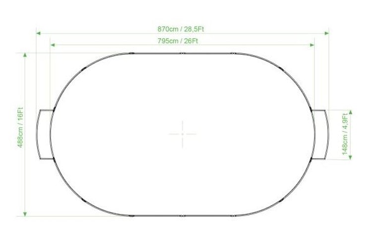 Exit ovales Panna-Feld