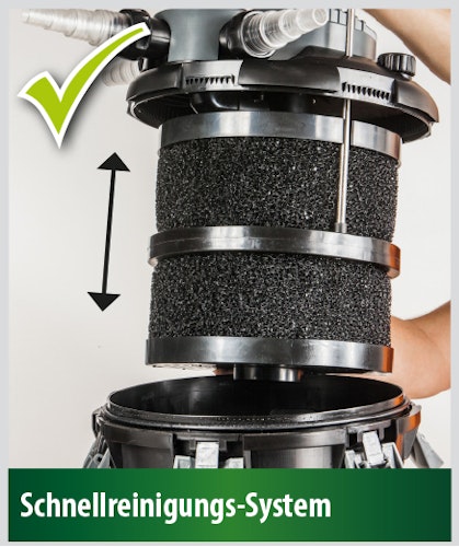 Heissner SMARTLINE Druckfilter, 7W UVC, mit Pumpe (HLF4000-00) bis 2020