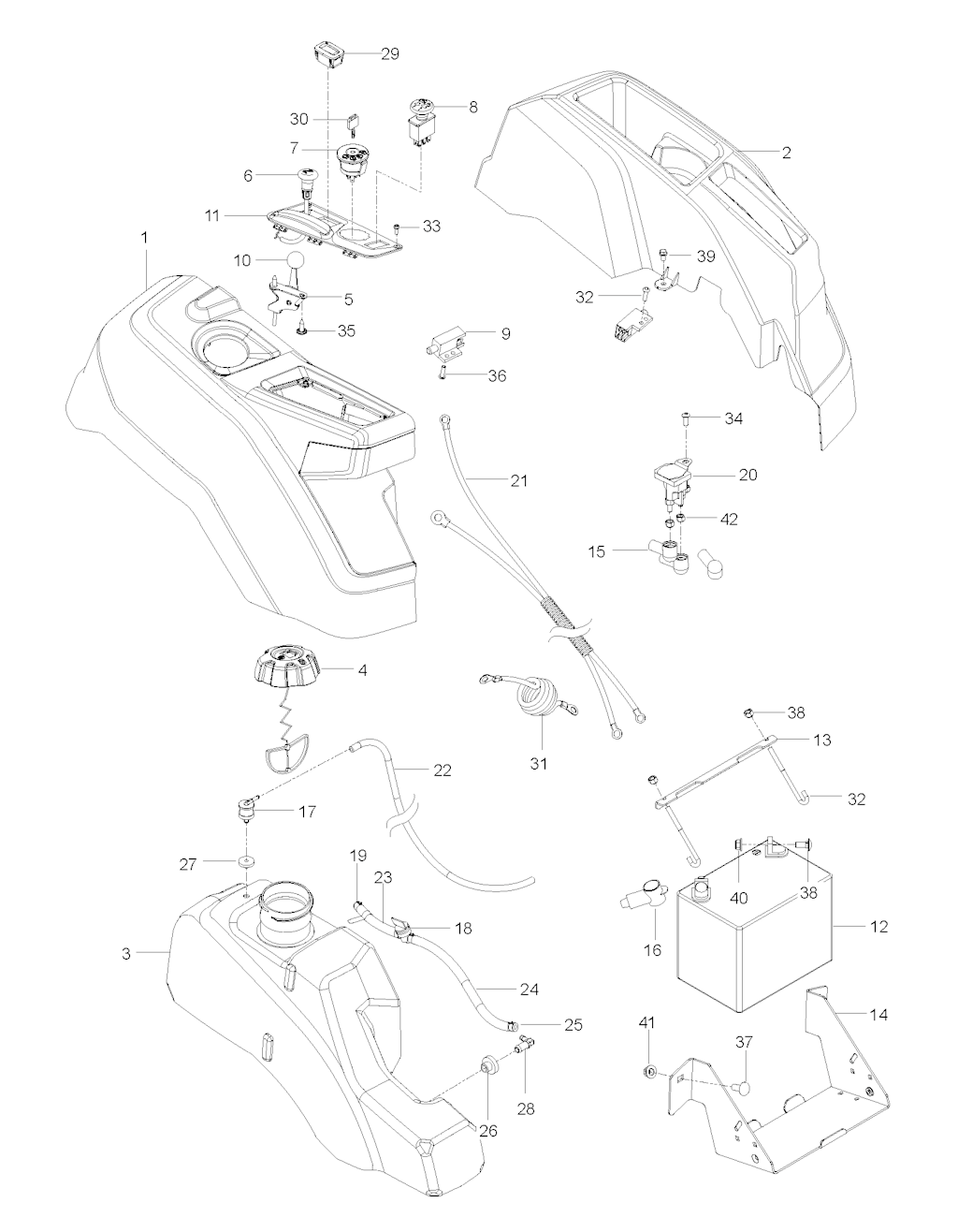 Explosionszeichnung Ersatzteile