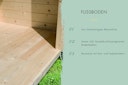 Vorschaubild Karibu Design Gartenhaus Home Office Studio 2 Blackline - 73 mm