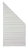 T&J LIGHTLINE Kunststoff Zaunelement Ecke links 900 x 1800/900 mm, weißZubehörbild