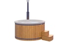 Vorschaubild Wolff Finnhaus Badebottich Hot Tub Typ 4 Ø 225 cm mit Acrylwanne, Massagesystem & LED-Beleuchtung