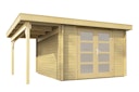 Vorschaubild Wolff Finnhaus Blockbohlenhaus Emelie 4324 - 34 mm