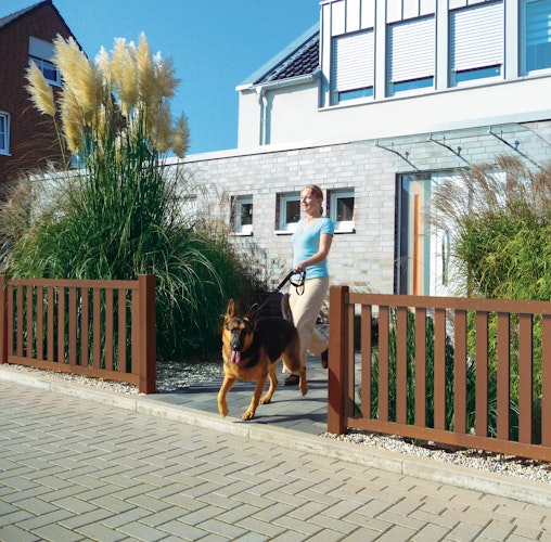 TraumGarten Vorgarten-Einzeltor Raja WPC  1015 x 850 mm