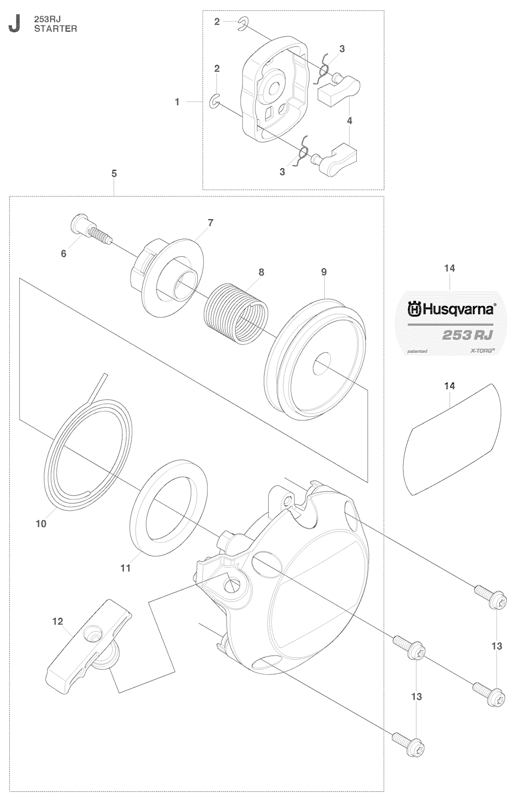 Explosionszeichnung Ersatzteile