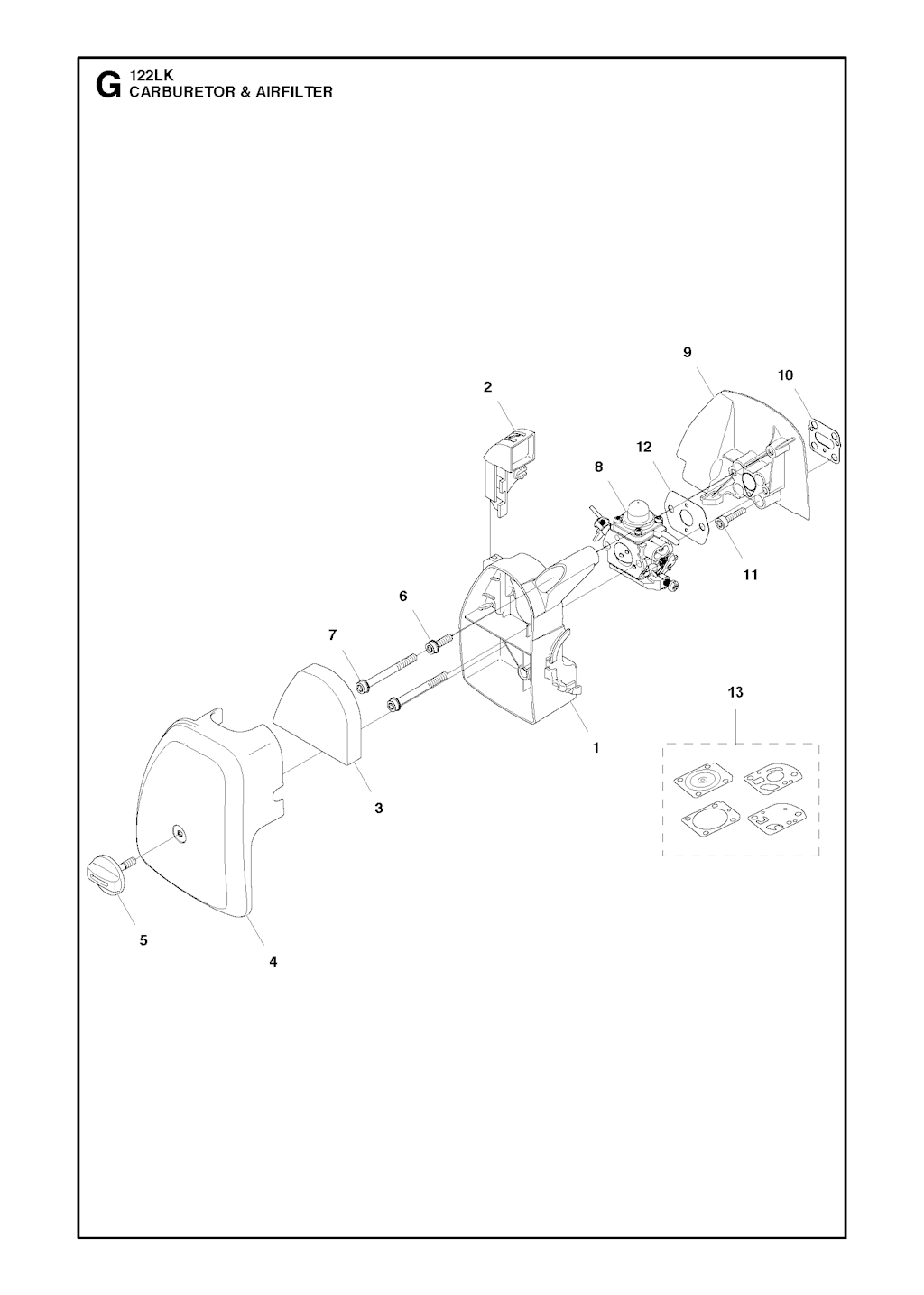 Explosionszeichnung Ersatzteile
