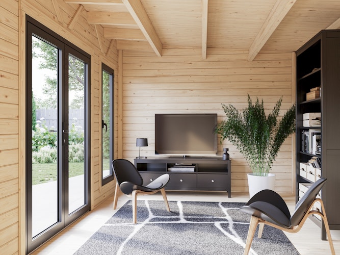 Palmako Gartenhaus Aurelia 12,7+7,9 m² - 44 mm