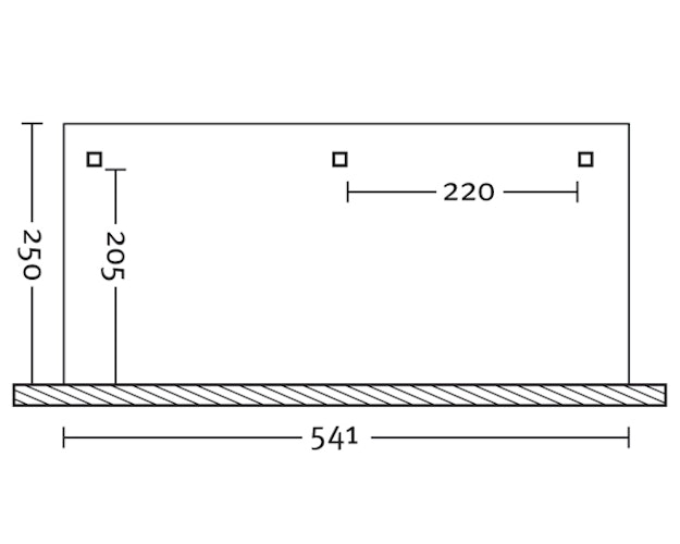 Skan Holz Terrassenüberdachung Rimini aus Douglasie mit Mittelpfosten Breite 541 cm