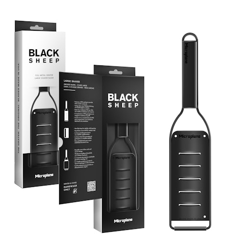 Microplane Große Raspel BLACK SHEEP Black Steel