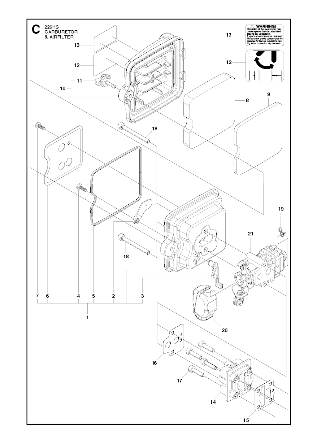 Explosionszeichnung Ersatzteile
