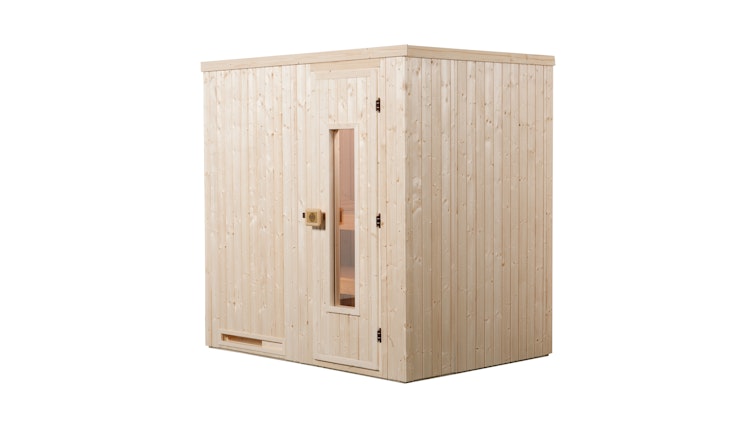 Weka Sauna Halmstad 1 mit Holztür und Fronteinstieg - 68 mm
