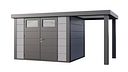 Vorschaubild Telluria Metallgerätehaus Classico 3024 mit 170 cm Seitendach small