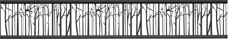 T&J ECOSTECK-Gitterfüllung Bambus ANTHRAZIT, 20 x 280 x 1800 mm Aluminium