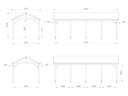 Vorschaubild Palmako Carport Robert 23,1 m²