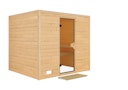 Vorschaubild Karibu Sauna Sonara - Massivholzsauna mit Fronteinstieg 38 mm