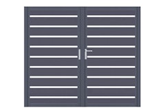 dz VIDUAL Swing Doppeltor Line 150 x 20 mm Rechteckprofil  Distanz 28 mm symmetrischZubehörbild