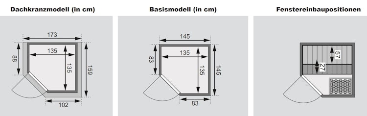 Karibu Woodfeeling Sauna Antonia - 38 mm Massivholz Aktionssauna inkl. gratis Sauna-Zubehörset im Wert von 234,94 €