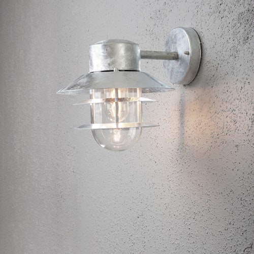 Konstsmide Wandleuchte Modena, ganvanisiert, klares Glas (7310-320)