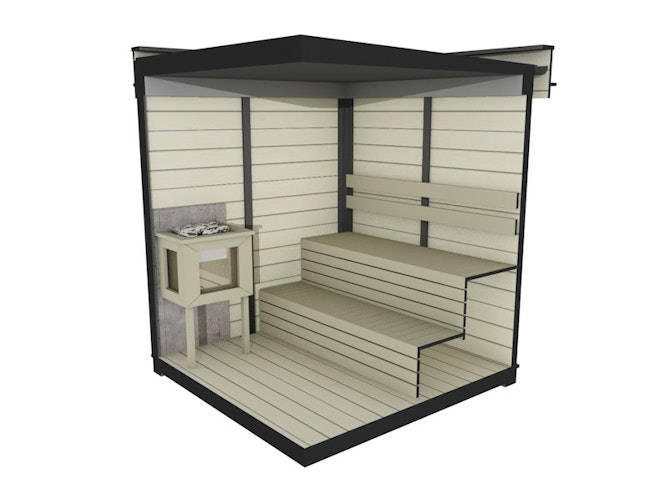Wolff Finnhaus Saunahaus Paradiso 2x2 (1-Raum)