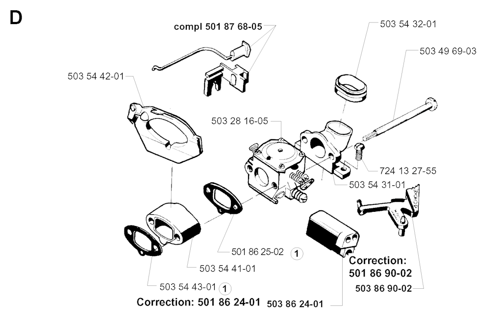 Explosionszeichnung Ersatzteile
