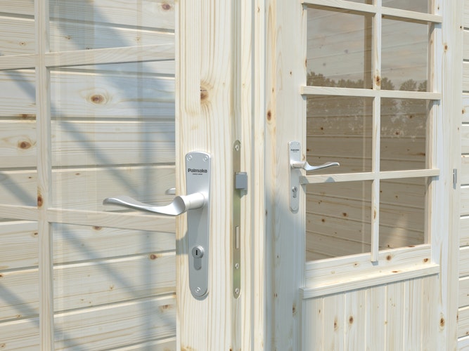 Palmako Gartenhaus Ella 13,1 m² Zweiraumhaus inkl. 3,9 m² Anbau - 28 mm