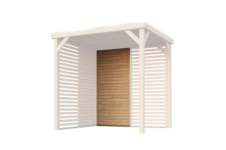 Karibu Seitenwand halbe Breite für Pavillon Cubeco