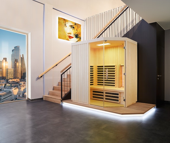 Infraworld Infrarotkabine TrioSol Unica 2 inkl. VITALcorner inkl. 5-teiligem gratis Zubehörset