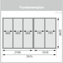Vorschaubild Karibu Saunahaus Skrollan 3 mit Vorraum terragrau (Rechteckfenster) inkl. gratis Sauna-Zubehörset im Wert von 234,94 €
