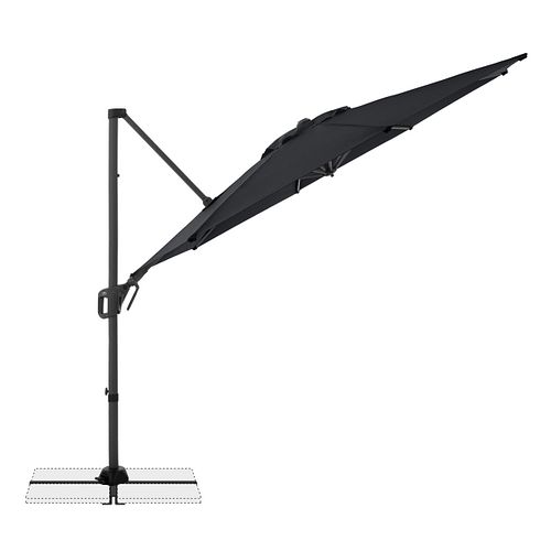 doppler Pendelschirm LIFE 310 Side, Aluminium Anthrazit / 100 % Polyester 180 g/m² 