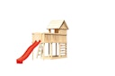 Vorschaubild Akubi Stelzenhaus Frieda mit Wellenrutsche, Anbauplattform und Kletterwand inkl. gratis Akubi Farbsystem