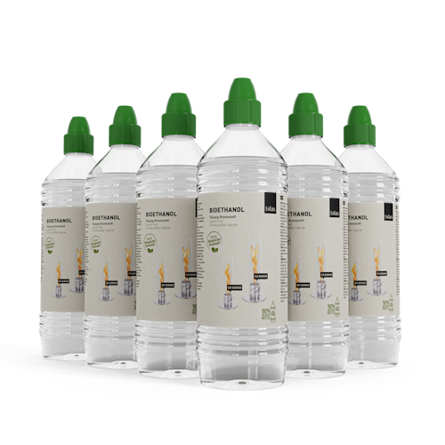 höfats SPIN Bioethanol Flüssig-Brennstoff 1l Flasche (6er Pack)