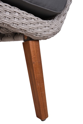 Garden Pleasure Loungeset ARONA, Polyrattan / Akazie / Kissen 100 % Polyester