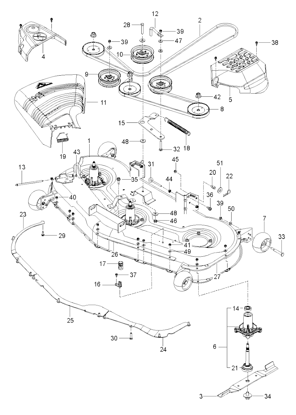 Explosionszeichnung Ersatzteile